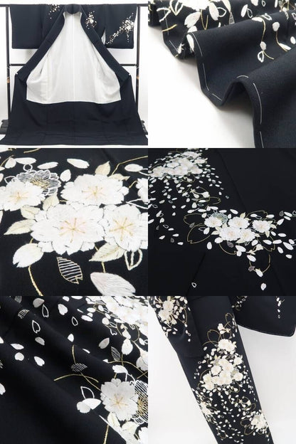 【新品・訪問着】総刺繍 桜 着物 正絹 仕付け糸付 トールサイズ tomihisa“花の調べに想いを託し人それぞれに夢をみる”9681