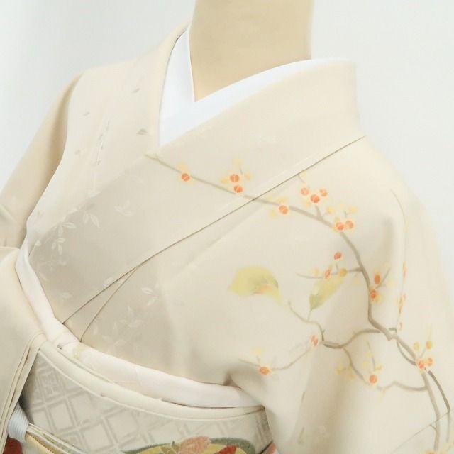 【新品・訪問着】秀美謹製 着物 正絹 仕付け糸付 tomihisa“季節の風に我が身を重ね香り映して想いを伝う”9682　
