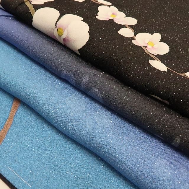 【新品・訪問着】胡蝶蘭 銀通し 着物 正絹 仕付け糸付 tomihisa“染め美しく我が身を照らし輝き満ちて華となる”9685