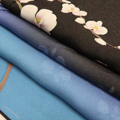 【新品・訪問着】胡蝶蘭 銀通し 着物 正絹 仕付け糸付 tomihisa“染め美しく我が身を照らし輝き満ちて華となる”9685