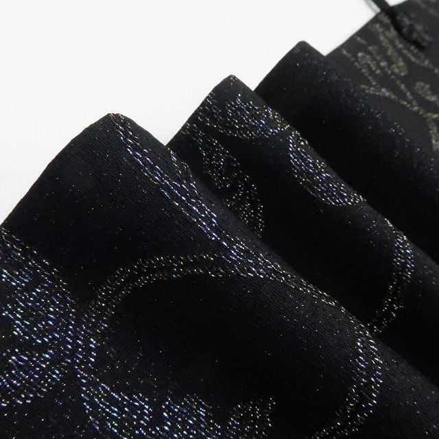 【新品・道中着】唐草 銀通し 着物 正絹 ロング丈 仕付け糸付 tomihisa“大人びていざ！貴女好みに気分を上げる！”9686