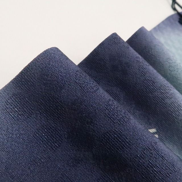【新品・道中着】源氏香 着物 正絹 ロング丈 仕付け糸付 tomihisa“熱き思いを胸に抱き香を湛えて染め出づる”9688