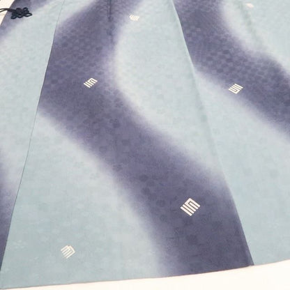 【新品・道中着】源氏香 着物 正絹 ロング丈 仕付け糸付 tomihisa“熱き思いを胸に抱き香を湛えて染め出づる”9688
