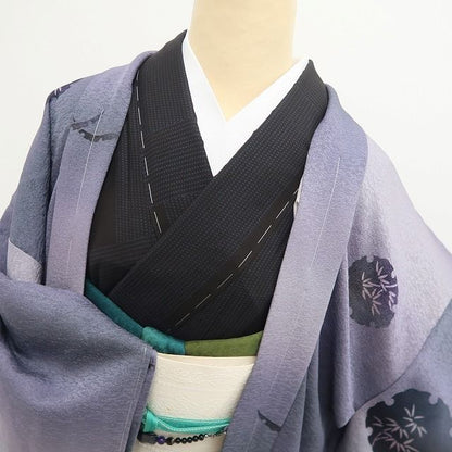 【新品・長羽織】雪輪 着物 正絹 ロング丈 仕付け糸付 tomihisa“今も昔も変わらぬ風情…忘れられない雪輪の記憶”9689