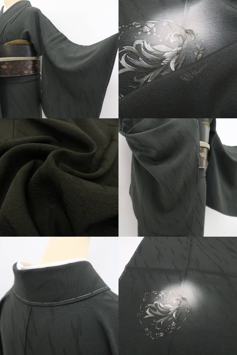 【新品・付下げ】銀花仙 着物 正絹 仕付け糸付 tomihisa”静けさの中に咲くひとひらの華”9690