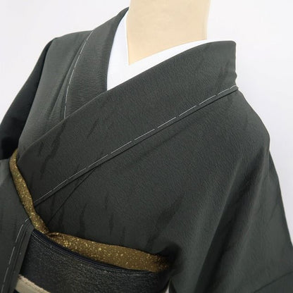 【新品・付下げ】銀花仙 着物 正絹 仕付け糸付 tomihisa”静けさの中に咲くひとひらの華”9690