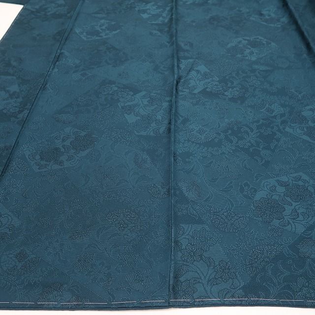 【新品・色無地】前田仁仙 落款 更紗 希少トールサイズ 着物 正絹 仕付け糸付 tomihisa”奥深い更紗の世界へ誘う”9692