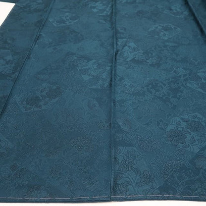 【新品・色無地】前田仁仙 落款 更紗 希少トールサイズ 着物 正絹 仕付け糸付 tomihisa”奥深い更紗の世界へ誘う”9692