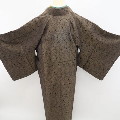 【新品・道中着】やまと誂製 単衣 兎 着物 正絹 ロング丈 お召地 tomihisa”跳ねるうさぎを纏って心弾むお出かけへ”9701