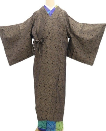 【新品・道中着】やまと誂製 単衣 兎 着物 正絹 ロング丈 お召地 tomihisa”跳ねるうさぎを纏って心弾むお出かけへ”9701