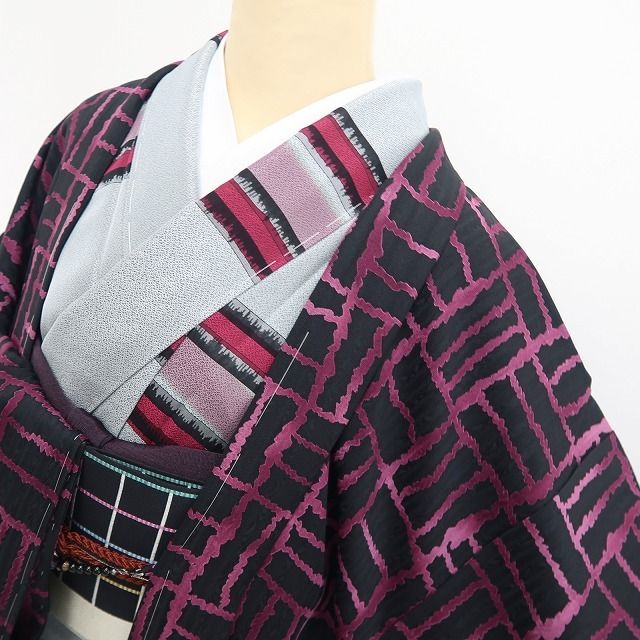 【新品・長羽織】京友禅 夢二 着物 正絹 仕付け糸付 ロング丈 tomihisa“新しくも懐かしく！大正ロマンで個性の演出！”9702