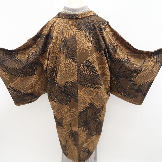 【新品・長羽織】京型友禅 ボタニカル 着物 正絹 仕付け糸付 ロング丈 tomihisa“京の雅を今に伝えて”9704