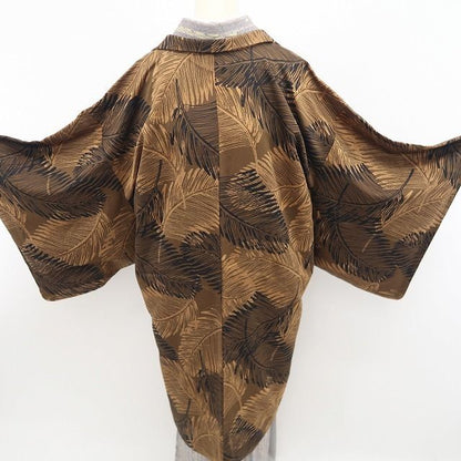 【新品・長羽織】京型友禅 ボタニカル 着物 正絹 仕付け糸付 ロング丈 tomihisa“京の雅を今に伝えて”9704