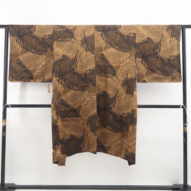 【新品・長羽織】京型友禅 ボタニカル 着物 正絹 仕付け糸付 ロング丈 tomihisa“京の雅を今に伝えて”9704