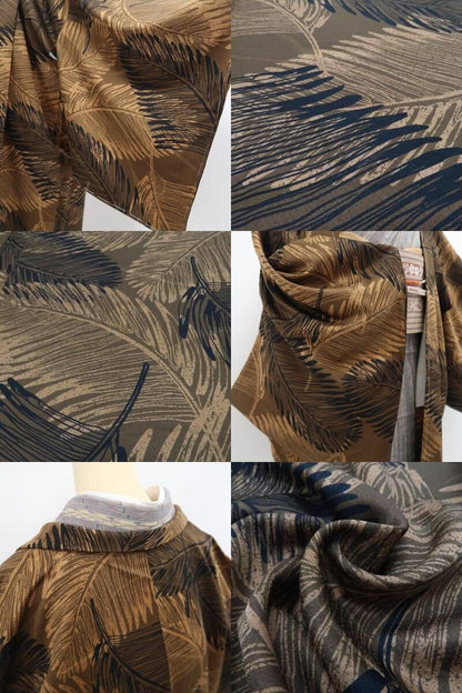 【新品・長羽織】京型友禅 ボタニカル 着物 正絹 仕付け糸付 ロング丈 tomihisa“京の雅を今に伝えて”9704