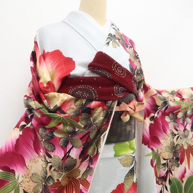 【美品・振袖】着物 成人式 トールサイズ tomihisa”凛と華やぐ花盛りの晴れ姿”9705