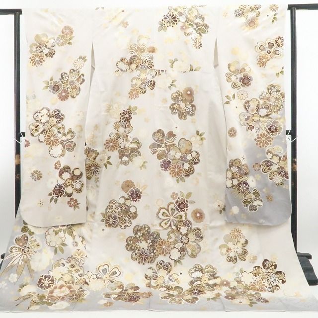 【新品・振袖】お仕立て上がり品 着物 正絹 成人式 トールサイズ tomihisa”穏やかに気品薫る祝福の花園”9706