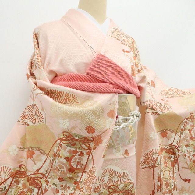 【美品・振袖】吉澤友禅 金駒刺繍 着物 正絹 成人式 tomihisa”雅やかに花ひらく古典の美しさ”9707