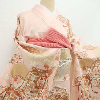 【美品・振袖】吉澤友禅 金駒刺繍 着物 正絹 成人式 tomihisa”雅やかに花ひらく古典の美しさ”9707