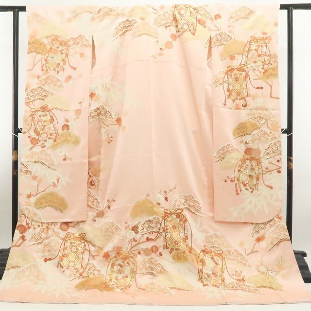 【美品・振袖】吉澤友禅 金駒刺繍 着物 正絹 成人式 tomihisa”雅やかに花ひらく古典の美しさ”9707