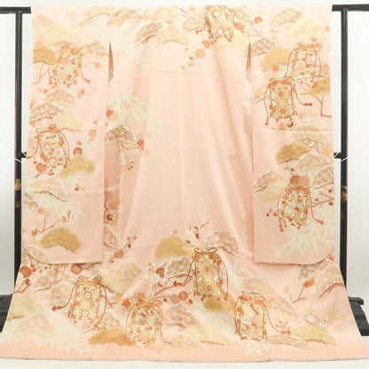 【美品・振袖】吉澤友禅 金駒刺繍 着物 正絹 成人式 tomihisa”雅やかに花ひらく古典の美しさ”9707