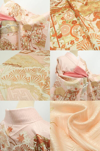 【美品・振袖】吉澤友禅 金駒刺繍 着物 正絹 成人式 tomihisa”雅やかに花ひらく古典の美しさ”9707