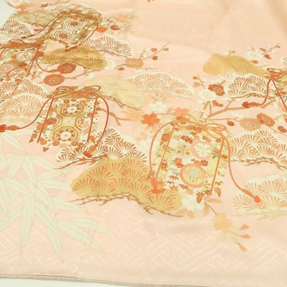 【美品・振袖】吉澤友禅 金駒刺繍 着物 正絹 成人式 tomihisa”雅やかに花ひらく古典の美しさ”9707