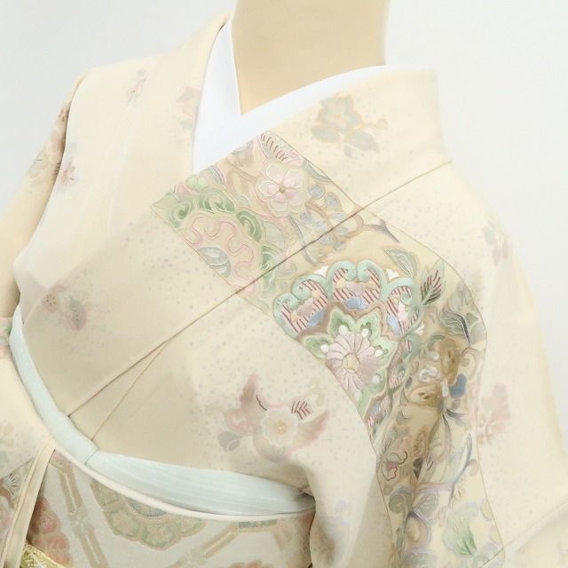 【新品・訪問着】刺繍 着物 正絹 仕付け糸付 tomihisa“歩みを止めて振り返るとき…誰にでも宿る一縷の記憶”9709