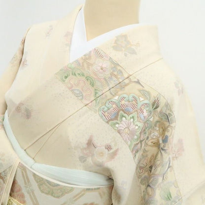 【新品・訪問着】刺繍 着物 正絹 仕付け糸付 tomihisa“歩みを止めて振り返るとき…誰にでも宿る一縷の記憶”9709