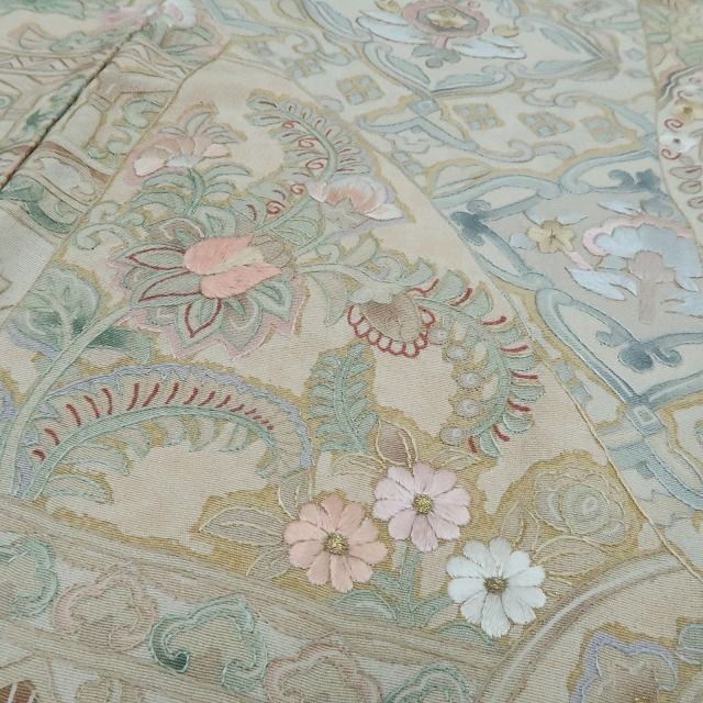 【新品・訪問着】刺繍 着物 正絹 仕付け糸付 tomihisa“歩みを止めて振り返るとき…誰にでも宿る一縷の記憶”9709