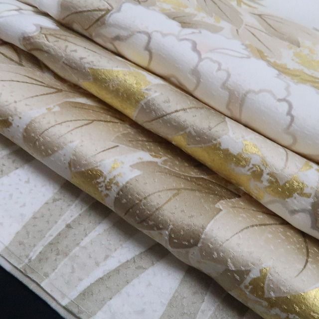 【新品・訪問着】着物 正絹 仕付け糸付 tomihisa”優雅に咲き誇る大輪の花景色”9716