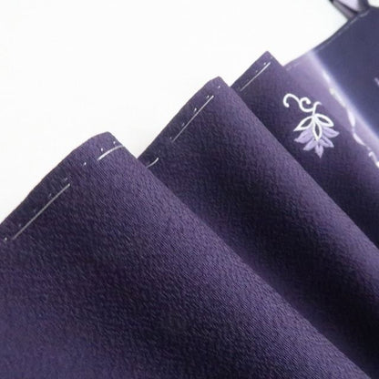 【新品・訪問着】山口美術織物謹製 落款 総刺繍 着物 正絹 仕付け糸付 tomihisa”深紫に煌めく洗練の華文”9722