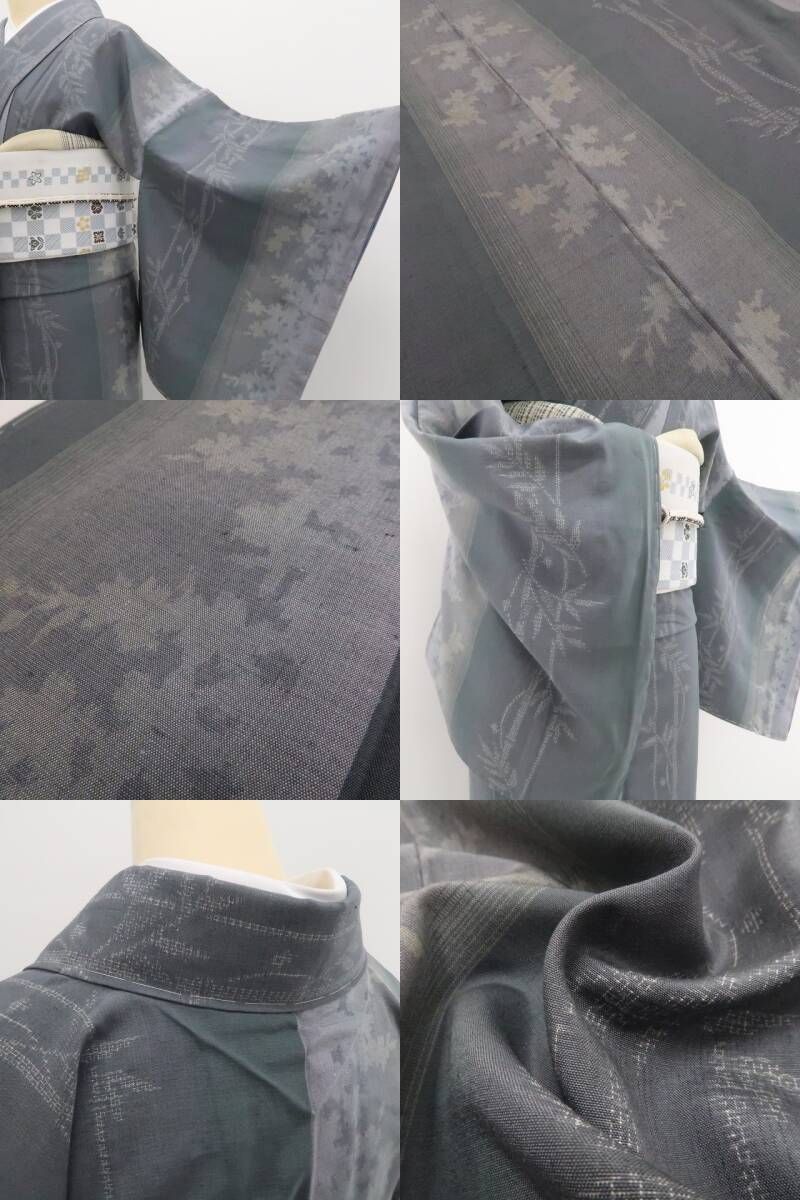 【新品・結城紬】奥順謹製 はたおり娘 やまと扱い 着物 正絹 仕付け糸付 tomihisa”淑やかに自然を纏う結城紬”9725