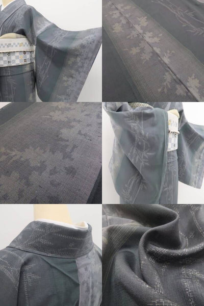 【新品・結城紬】奥順謹製 はたおり娘 やまと扱い 着物 正絹 仕付け糸付 tomihisa”淑やかに自然を纏う結城紬”9725
