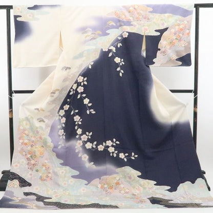 【新品・訪問着】着物 正絹 仕付け糸付 トールサイズ tomihisa”雅やかに咲き誇る花景色を纏って”9731