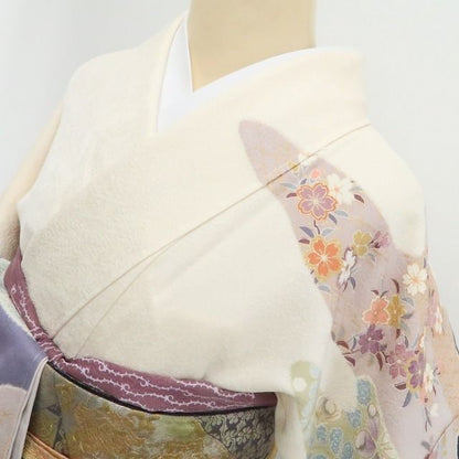 【新品・訪問着】着物 正絹 仕付け糸付 トールサイズ tomihisa”雅やかに咲き誇る花景色を纏って”9731