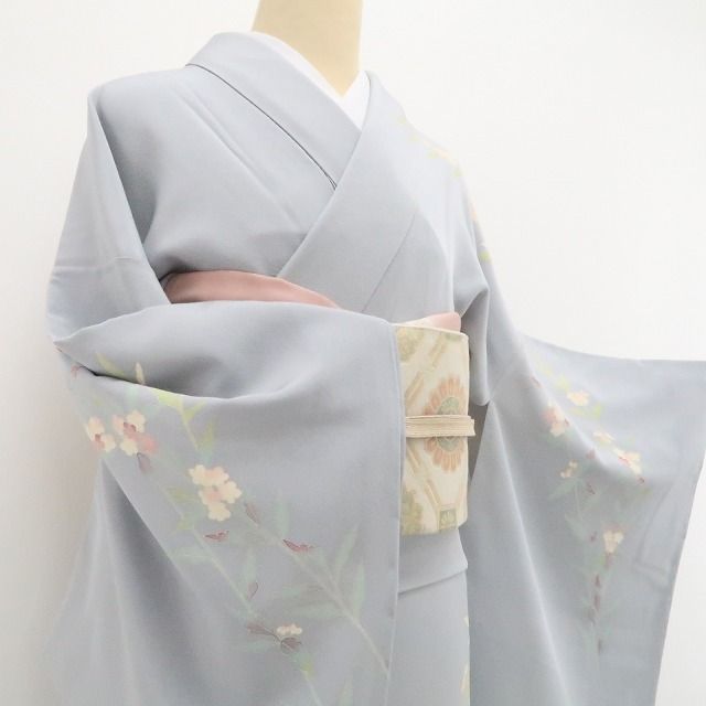 【新品・訪問着】本加賀友禅 押田正一郎 落款 着物 正絹 仕付け糸付 tomihisa”清らかな自然美を纏って”9732