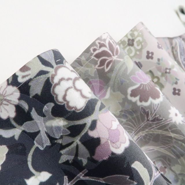 【新品・付下げ訪問着】更紗 花鳥 着物 正絹 仕付け糸付 トールサイズ tomihisa“視線を釘付け！更紗で叶う大人の魅力”9735