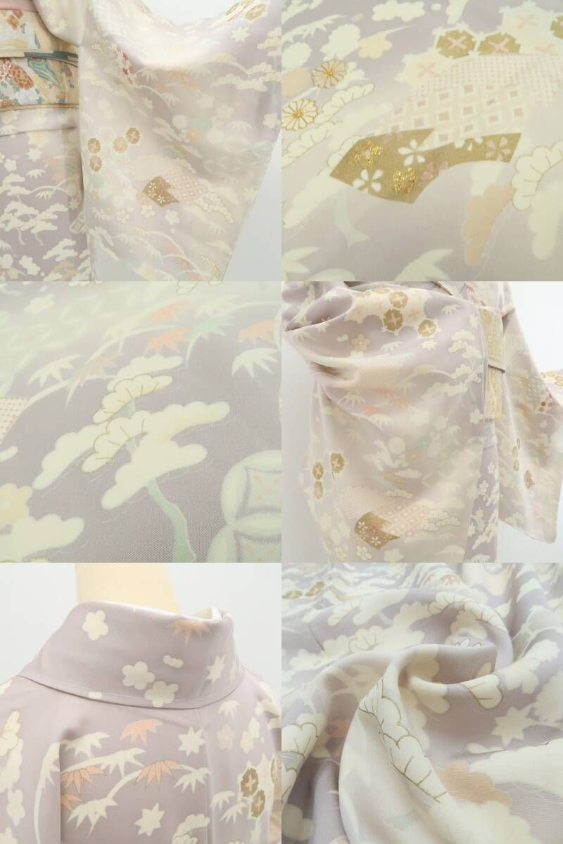 【新品・訪問着】吉澤友禅 お仕立て上がり品 着物 正絹 仕付け糸付 トールサイズtomihisa“聖女の伝説…染め美しく我が身を照らす”9742
