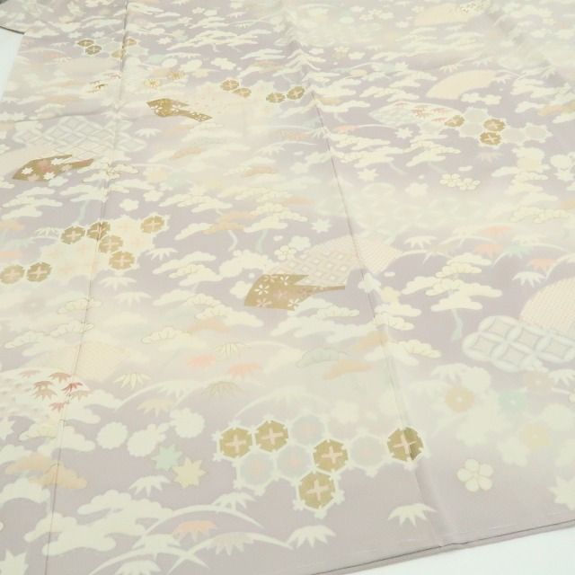 【新品・訪問着】吉澤友禅 お仕立て上がり品 着物 正絹 仕付け糸付 トールサイズtomihisa“聖女の伝説…染め美しく我が身を照らす”9742