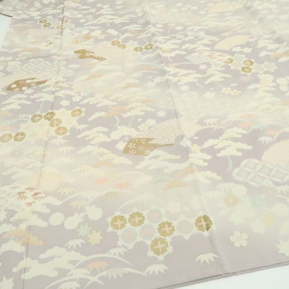 【新品・訪問着】吉澤友禅 お仕立て上がり品 着物 正絹 仕付け糸付 トールサイズtomihisa“聖女の伝説…染め美しく我が身を照らす”9742
