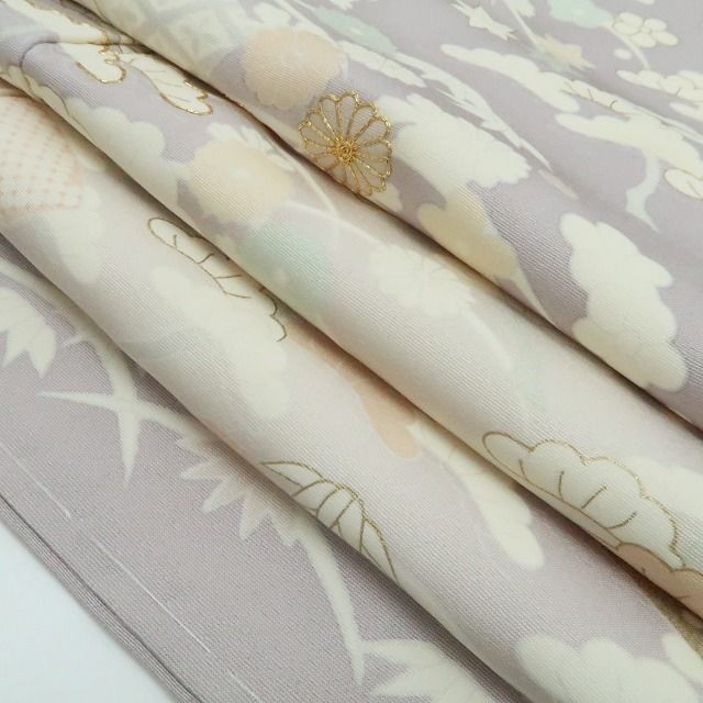 【新品・訪問着】吉澤友禅 お仕立て上がり品 着物 正絹 仕付け糸付 トールサイズtomihisa“聖女の伝説…染め美しく我が身を照らす”9742