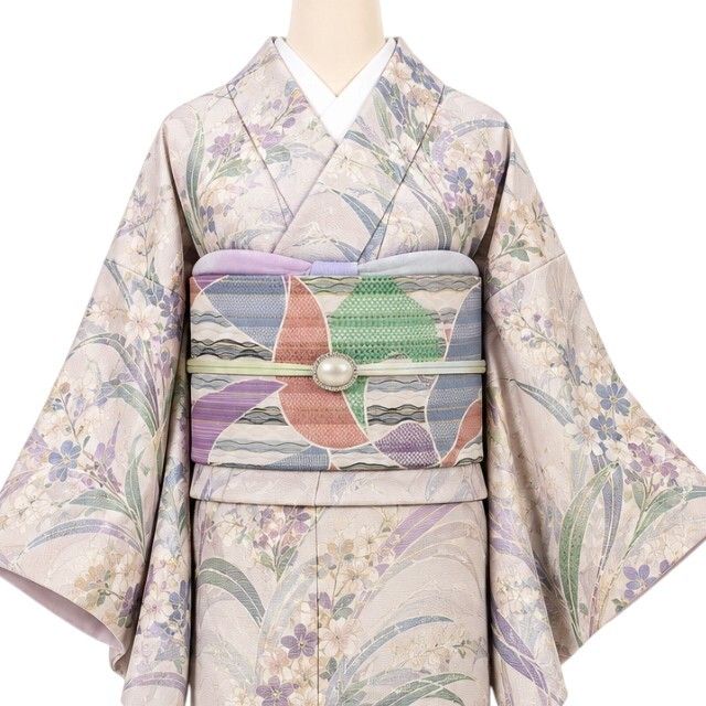 【新品・袋帯】（株）一蔵謹製 モダンアート 着物 正絹 西陣織 tomihisa”色と曲線が遊ぶ軽やかなモダンアート”9747