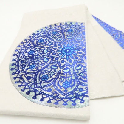 【美品・袋帯】ベロア 着物 正絹 tomihisa”眩い光を閉じ込めた青の幻想景”9749