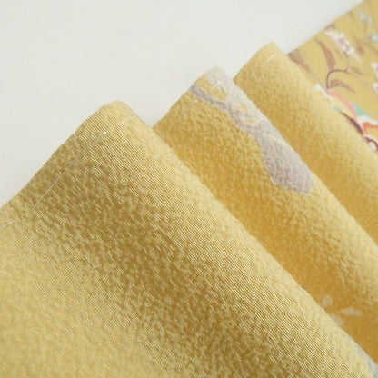 【新品・訪問着】大和貝紫 金駒刺繍 唐花 着物 正絹 仕付け糸付 tomihisa”穏やかに微笑む唐花の祝福”9754