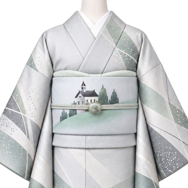 【新品・袋帯】銀通し 着物 正絹 tomihisa”着姿に物語の1ページを添えて”9780
