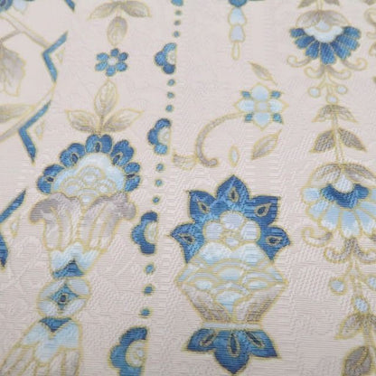 【新品・八寸名古屋帯】岡重謹製 本場筑前博多織 更紗 着物 正絹 tomihisa”気品を咲かせて静かに映える更紗”9782