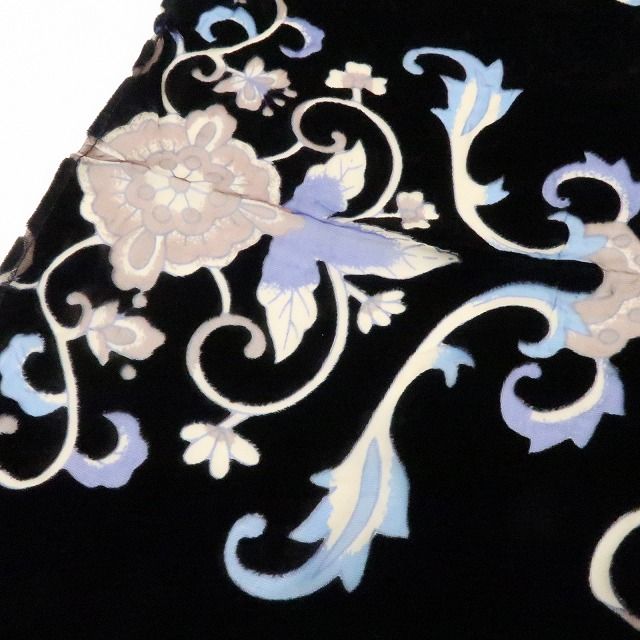 六花-RIKKA- 新品 シルク 岡重 OKAJIMA ベルベット 透かし柄 大判ショール A1