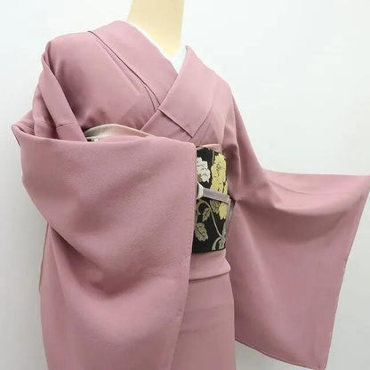 【中古】六花-RIKKA- 美品 正絹 色無地 着物 お稽古 お茶会 卒業式 A4184