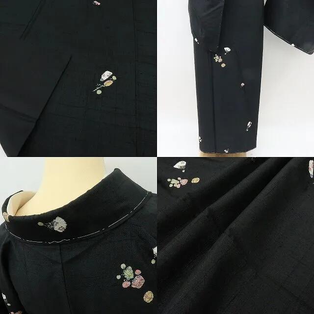 【新古品】六花-RIKKA- 新品 正絹 青柳謹製 お正月柄 仕付け糸付 紬 着物 A4198